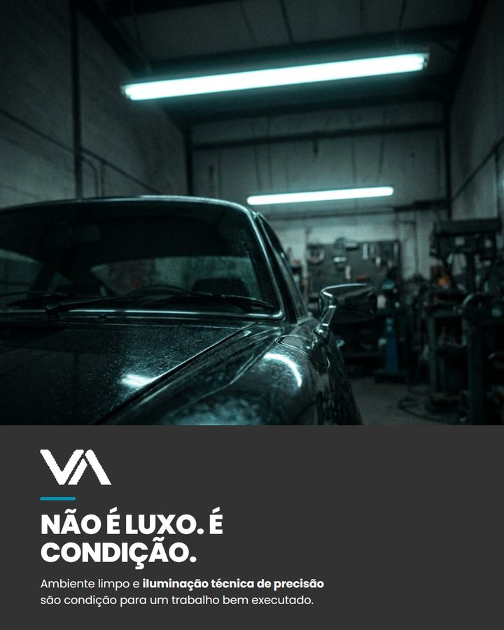 Estrutura e iluminação técnica da oficina — post de 01/09/2026
